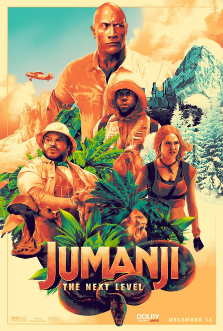 Jumanji_ The Next Level (2019)_23 Poster Canvas Movie Film Print A0 A1 A2 A3 A4