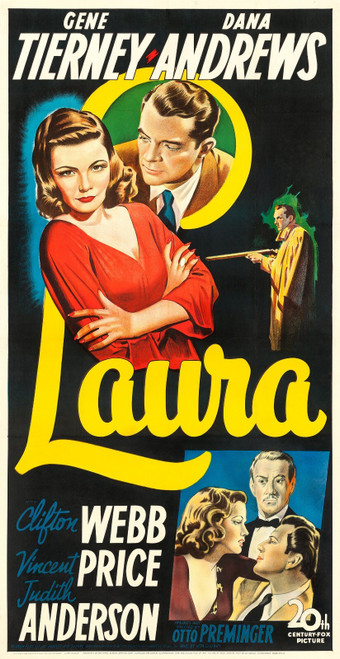 Laura (1944)_4 Poster Canvas Movie Film Print A0 A1 A2 A3 A4 A5 A6 Art Wall Deco