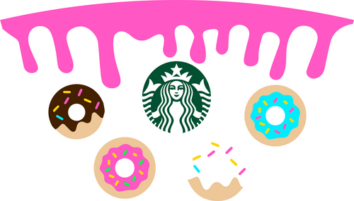 donut3-coffe-34-24OZ Poster Canvas Movie Film Print A0 A1 A2 A3 A4 A5 A6 Art Wal