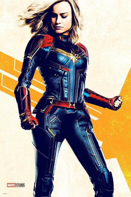 Captain Marvel (2019)_20 Movie Film Poster Canvas iconic design