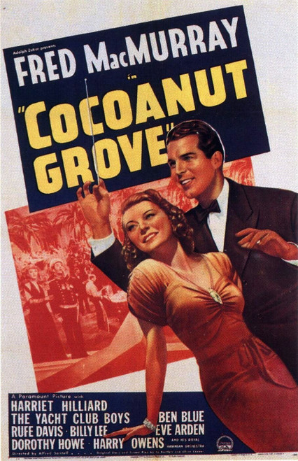 Cocoanut Grove (1938)_0 Movie Film Poster Canvas iconic design