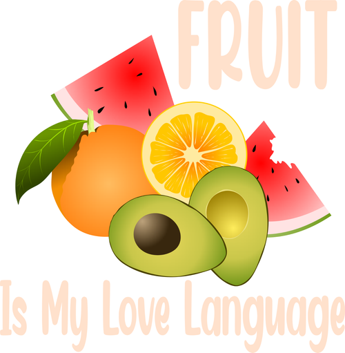 Fruit is My Love Language Personalized Poster Canvas Print A0 A1 A2 A3 A4 A5 A6
