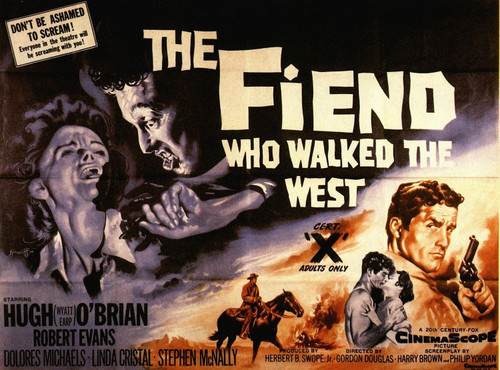 The Fiend Who Walked the West (1958)_0 Poster Canvas Movie Film Print A0 A1 A2 A