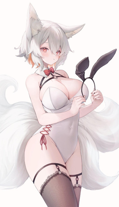 Kitsune bunny Anime E Girl Poster Canvas Movie Film Print A0 A1 A2 A3 A4 A5 A6 A