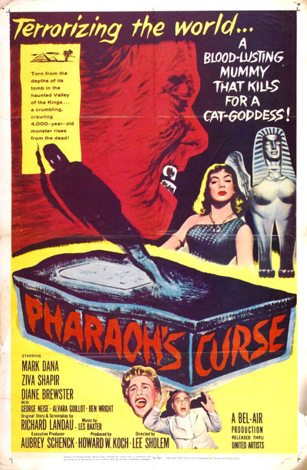 Pharaohs Curse 01 Poster Canvas Movie Film Print A0 A1 A2 A3 A4 A5 A6 Art Wall D