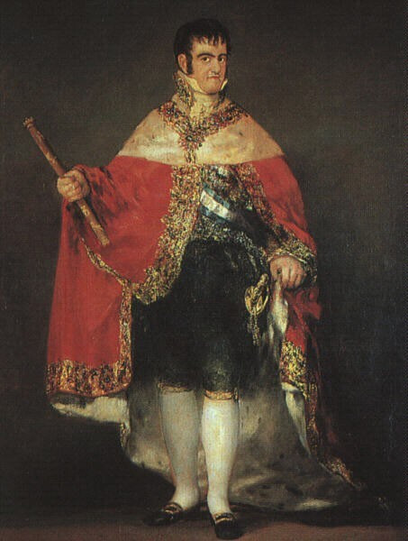 Ferdinand_7_in_his_Robes_of_State_CGF Poster Canvas Movie Film Print A0 A1 A2 A3