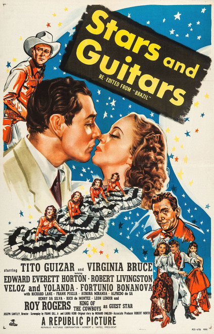 Stars and Guitars (1944)_0 Poster Canvas Movie Film Print A0 A1 A2 A3 A4 A5 A6 A