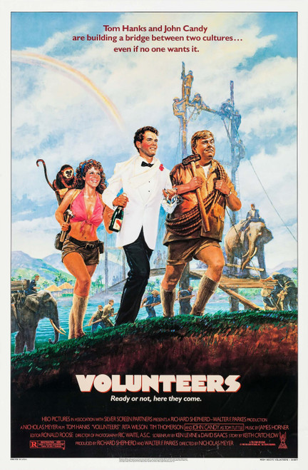 Volunteers (1985)_0 Poster Canvas Movie Film Print A0 A1 A2 A3 A4 A5 A6 Art Wall