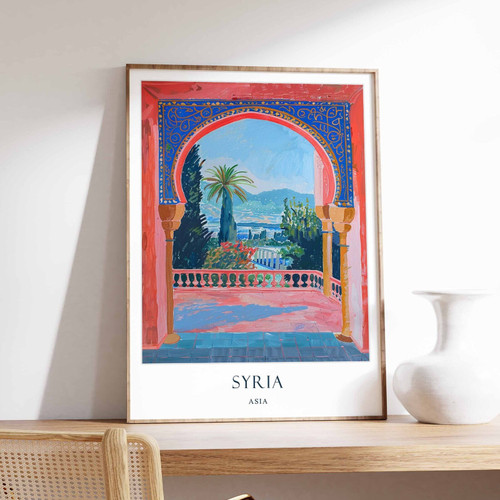 2_Syria Poster, Islamic Decor, Islamic Art, Middle Eastern Art, Syria Gift, Syri