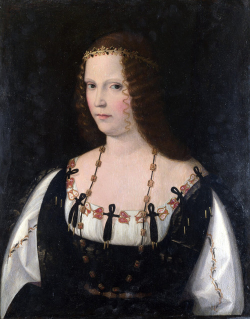 VENETO, Bartolomeo - Portrait of a Young Lady Poster Canvas Movie Film Print A0