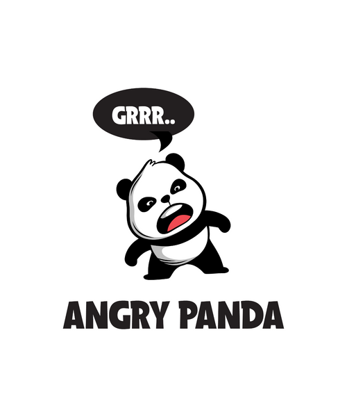 GRRR... Angry Panda Poster Canvas Movie Film Print A0 A1 A2 A3 A4 A5 A6 Art Wall