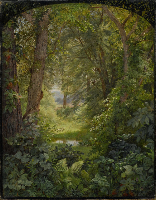 William Trost Richards - Woodland Landscape 1860 Poster Canvas Movie Film Print