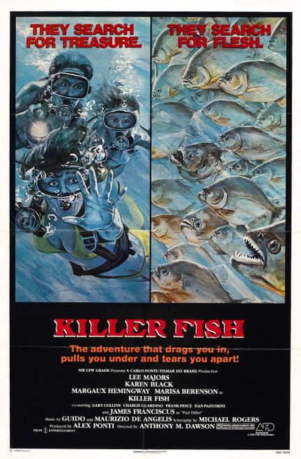 Killer Fish (1979)_0 Poster Canvas Movie Film Print A0 A1 A2 A3 A4 A5 A6 Art Wal