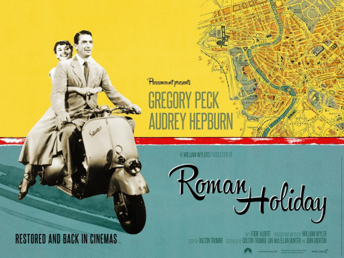 Roman Holiday (1953)_5 Poster Canvas Movie Film Print A0 A1 A2 A3 A4 A5 A6 Art W