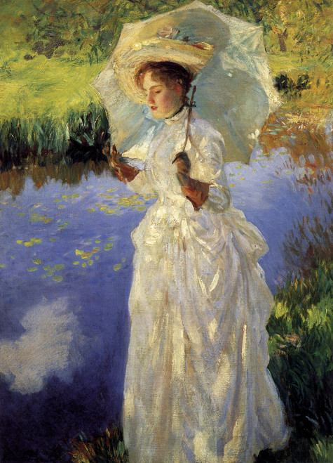 John_Singer_Sargent_-_Morning_Walk Poster Canvas Movie Film Print A0 A1 A2 A3 A4