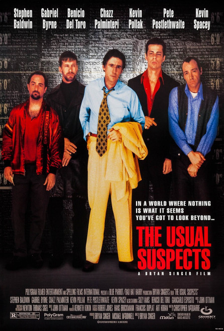 The Usual Suspects (1995)_1 Poster Canvas Movie Film Print A0 A1 A2 A3 A4 A5 A6