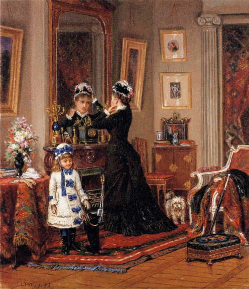 Edward Lamson Henry - Can They Go Too Poster Canvas Print Art Painting Decor Rep