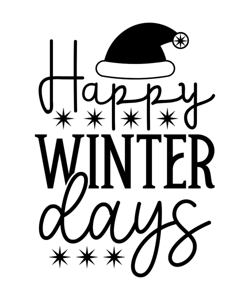 Happy Winter Days-01 Poster Canvas Movie Film Print A0 A1 A2 A3 A4 A5 A6 Art Wal