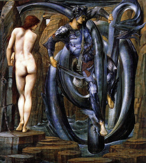 Burne_Jones_The_Perseus_Series_The_Doom_Fulfilled_1884_85 Poster Canvas Movie Fi