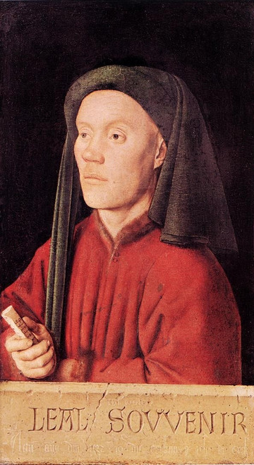 Eyck_Jan_van_Portrait_of_a_Young_Man_(Tymotheos) Poster Canvas Movie Film Print