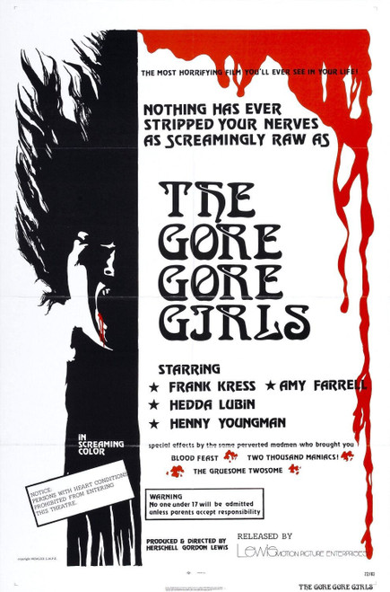 The Gore Gore Girls (1972)_0 Poster Canvas Movie Film Print A0 A1 A2 A3 A4 A5 A6