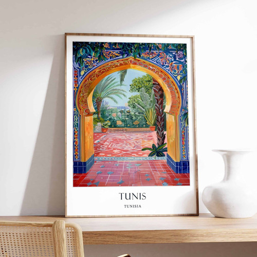 3_Tunis Poster, Islamic Decor, Islamic Art, Middle Eastern Art, Tunis Gift, Tuni