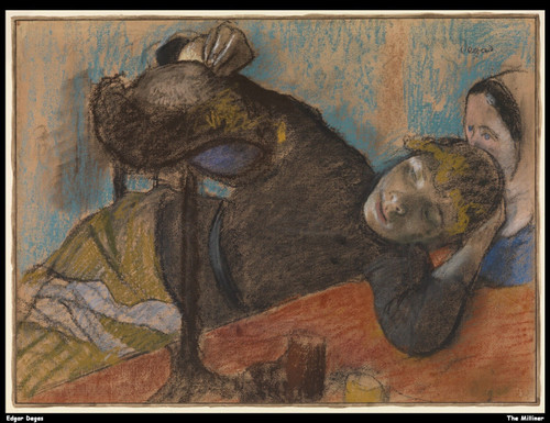 edgar-degas---the-milliner_13206410625_o(1) Poster Canvas Print Art Painting Dec