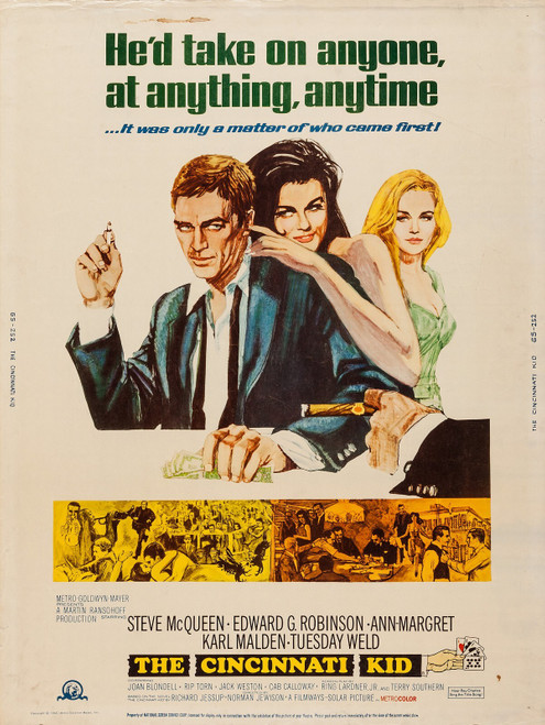 The Cincinnati Kid (1965)_5 Poster Canvas Movie Film Print A0 A1 A2 A3 A4 A5 A6