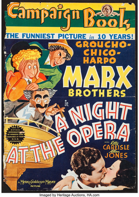 A NIGHT AT THE OPERA (1935) 6 Poster Canvas Movie Film Print A0 A1 A2 A3 A4 A5 A