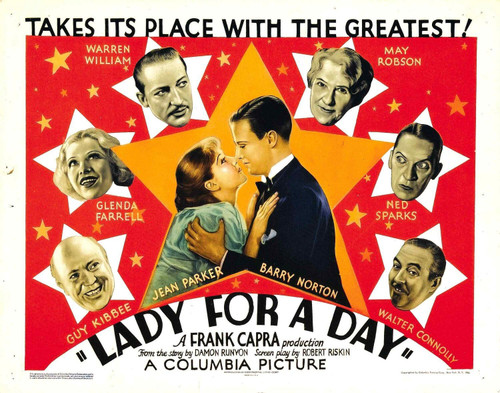 Lady for a Day (1933)_0 Poster Canvas Movie Film Print A0 A1 A2 A3 A4 A5 A6 Art