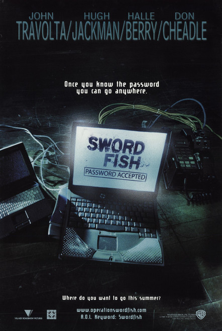 Swordfish (2001)_1 Poster Canvas Movie Film Print A0 A1 A2 A3 A4 A5 A6 Art Wall