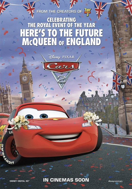 Cars 2 (2011)_7 Movie Film Poster Canvas iconic design
