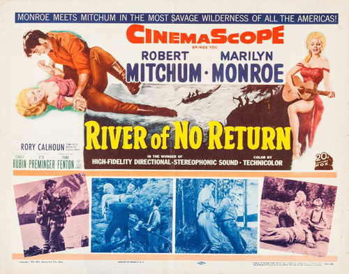 River of No Return (1954)_1 Poster Canvas Movie Film Print A0 A1 A2 A3 A4 A5 A6