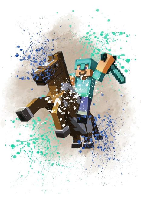 Minecraft Legends Set Of 4 Prints Xbox PS5 Pictures Wall Art Poster E Poster Can