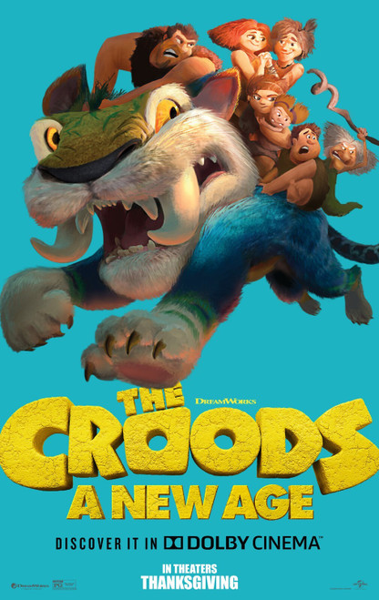 The Croods_ A New Age (2020)_3 Poster Canvas Movie Film Print A0 A1 A2 A3 A4 A5
