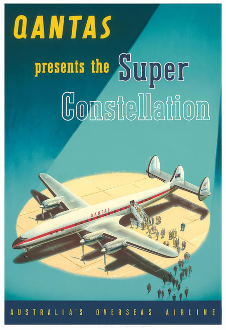 Qantas Constellation Poster -artofuniverse0