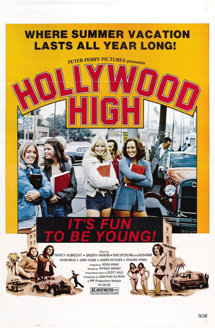 Hollywood High 01 Poster Canvas Movie Film Print A0 A1 A2 A3 A4 A5 A6 Art Wall D