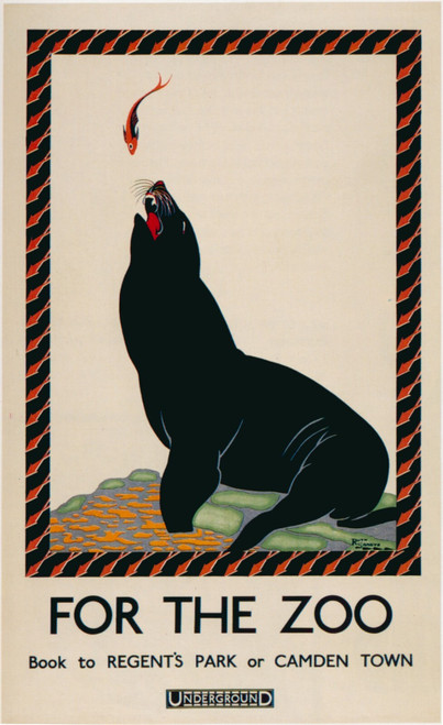 1925-Zoo Art Gallery Poster Canvas Print Wall Decoration A0 A1 A2 A3 A4 A5 A6