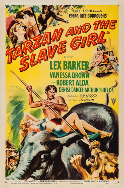 Tarzan and the Slave Girl (1950)_0 Poster Canvas Movie Film Print A0 A1 A2 A3 A4