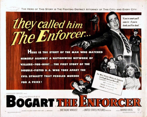 The Enforcer (1951)_1 Poster Canvas Movie Film Print A0 A1 A2 A3 A4 A5 A6 Art Wa