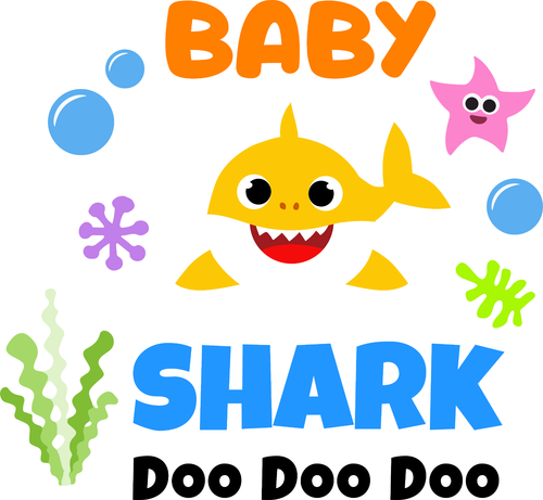 baby shark yellow (2) Poster Canvas Movie Film Print A0 A1 A2 A3 A4 A5 A6 Art Wa