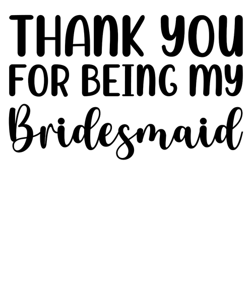 Thank-you-for-being-my-bridesmaid Poster Canvas Movie Film Print A0 A1 A2 A3 A4