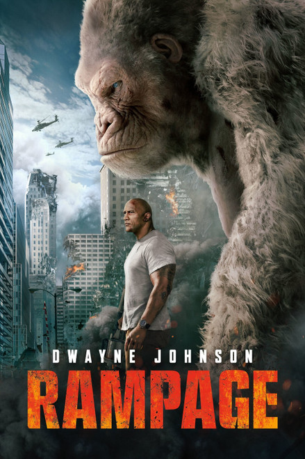 Rampage 5 Poster Canvas Movie Film Print A0 A1 A2 A3 A4 A5 A6 Art Wall Decorati