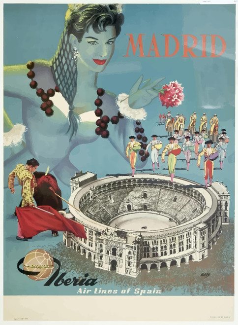 49785623001_Madrid, Iberia Air Lines of Spain, c. 1950s.-artofuniverse0