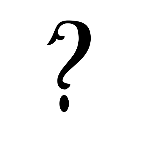 FishTail_symbol-question mark Poster Canvas Movie Film Print A0 A1 A2 A3 A4 A5 A