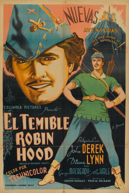 Rogues of Sherwood Forest (1950)_2 Poster Canvas Movie Film Print A0 A1 A2 A3 A4