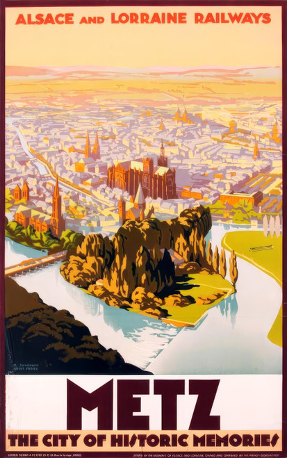 50049909253_SONDERER, R. Metz, The City of Historic Memories, c. 1930s.-artofuni
