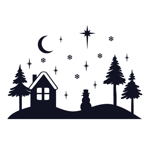 Winter-Scene-05 Poster Canvas Movie Film Print A0 A1 A2 A3 A4 A5 A6 Art Wall Dec