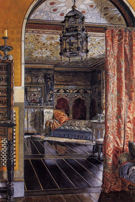 Alma_Tadema_The_Drawing_Room_at_Townshend_House Poster Canvas Print Art Painting
