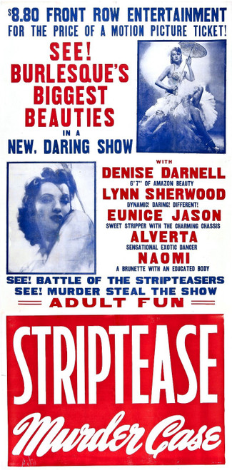 Strip Tease Murder Case 02 Poster Canvas Movie Film Print A0 A1 A2 A3 A4 A5 A6 A